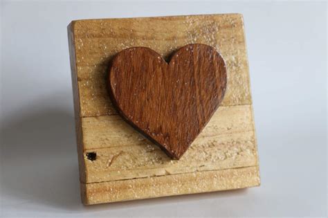 Rustic Wooden Heart Felt