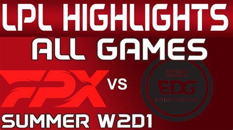 FPX Vs EDG Highlights ALL GAMES LPL Summer 2024 FunPlus Phoenix Vs