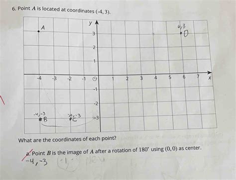 Solved 6 Point A Is Located At Coordinates 43 What Are The