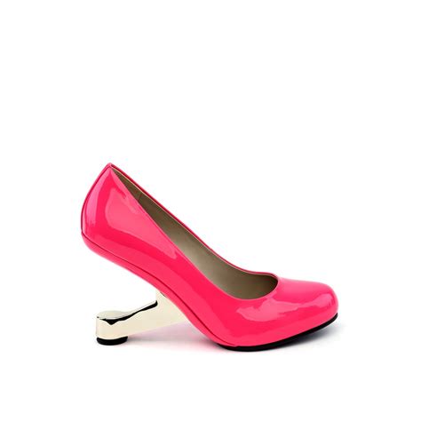 United Nude Women S Shoes Round Toe High Heel Eamz Pump Neon Pink