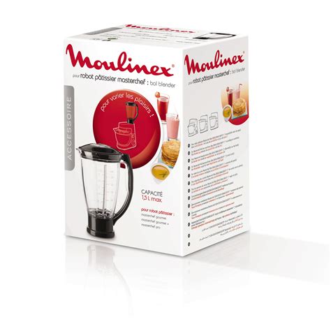 Bol Blender Pour Robot MasterChef Gourmet MOULINEX XF634BB1