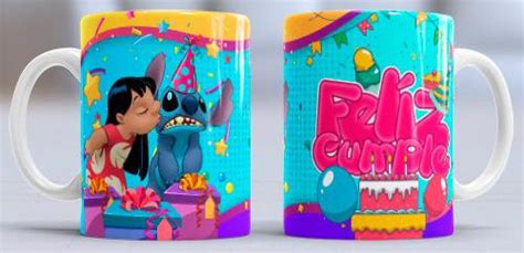 Plantillas Para Sublimar Tazas De Lilo Y Stitch Amigos Con Editables