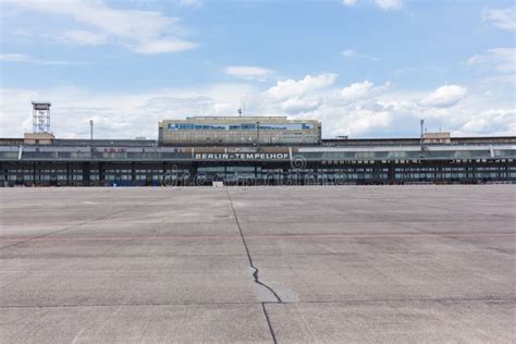 The Former Berlin Tempelhof Airport, in the Tempelhofer Park. Germany ...