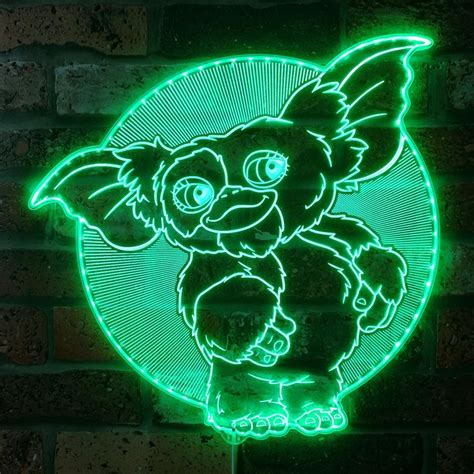 Gremlins Neon Light Led Sign Man Cave Decor Custom Video Game Room