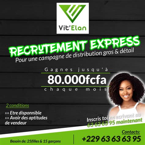 RECRUTEMENT BENIN Une Compagnie De Marketing Pour La Distribution En