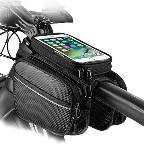 Bolso De Bicicleta Porta Celular Impermeable Compartimento Color