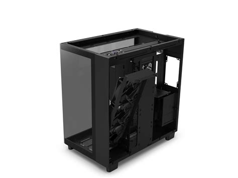 Nzxt H Flow All Black Cm H Fb Dual Chamber Mid Tower Airflow