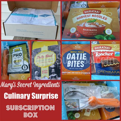 Mary's Secret Ingredient Culinary Surprise Subscription Box