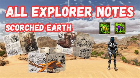 Asa Scorched Earth All Explorer Notes Ark Survival Ascended 4k