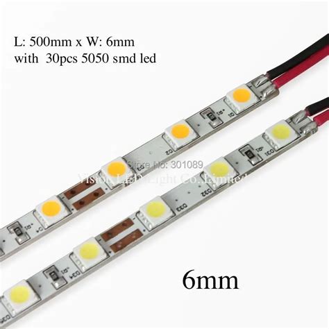 Mm Led Rigid Strips Light White Color M Long With Pcs Smd