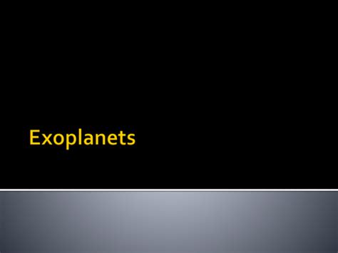 Exoplanets Gcse Astronomy Teaching Resources