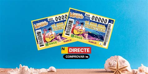 Sorteo ONCE Extra de Verano 2023 Comprobar Resultados del Cupón de