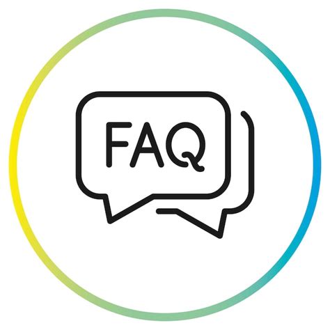 premium vector faq icon frequently information question