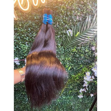 Cabelo Humano Liga Azul Semi Limpo 45cm 100 Humano Ondulado Shopee