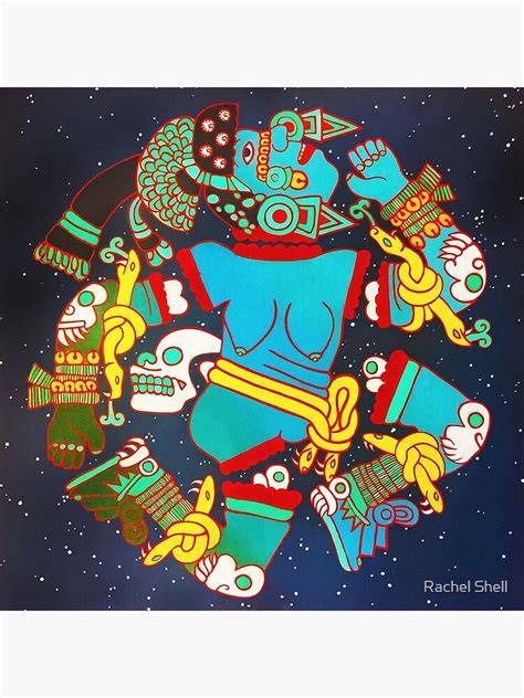 "Coyolxauhqui - Aztec Moon Goddess" Metal Print for Sale by ...