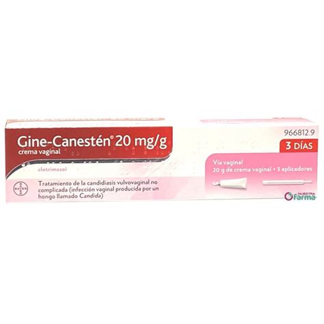 Gine Canesten Mg G Crema Vaginal Tubo G Nuestrafarma