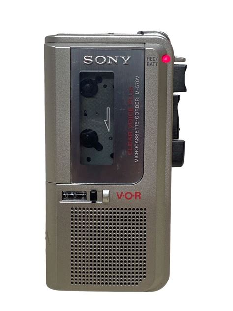 SONY M 570V VOR Handheld Micro Cassette Voice Recorder 2 Speed Tested