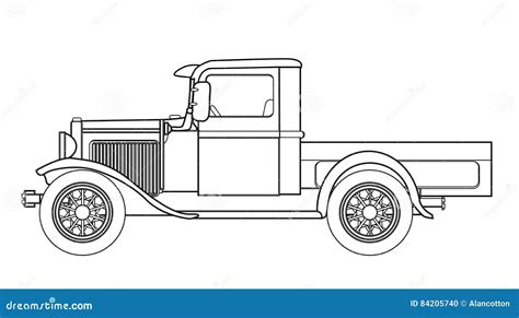 Ford Pickup Truck Outline