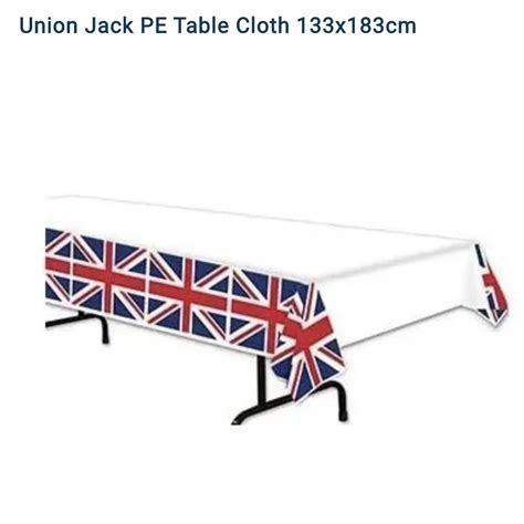 2m Union Jack Tablecloth - Party Decorations - CelloExpress