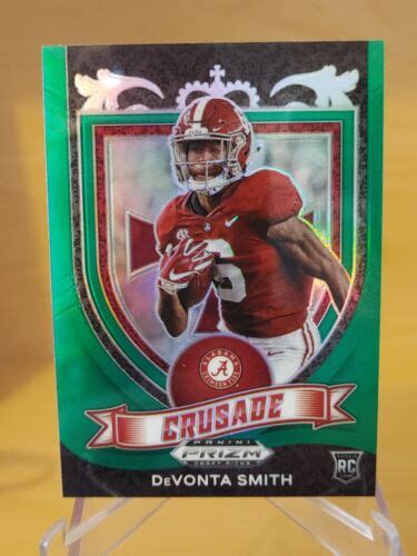 Devonta Smith Rc Panini Prizm Draft Picks Crusade Green