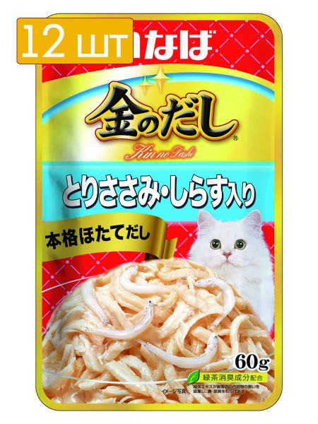 Inaba Kinnodashi влажный корм для взрослых кошек с куриным филе и ...