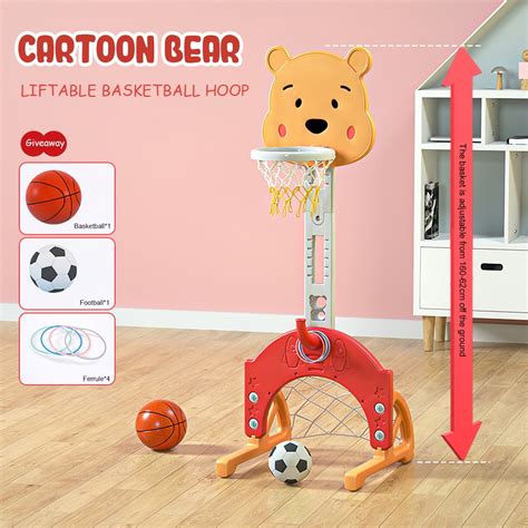 BMTBUY Kids Basketball Hoop, Toddler Sports Activity Center with ...