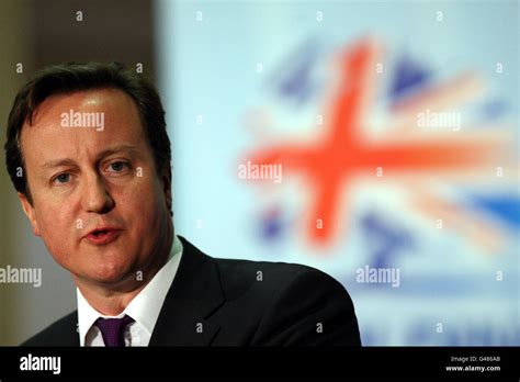 Prime Minister David Cameron Delivers A Speech During A Visit To The