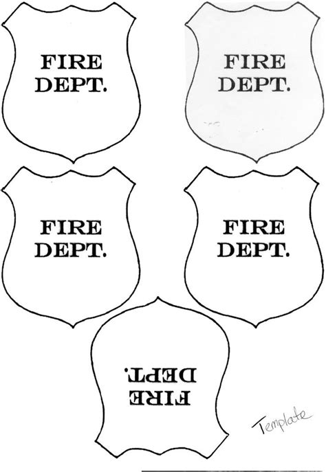 Free Printable Firefighter Hat Template Printable