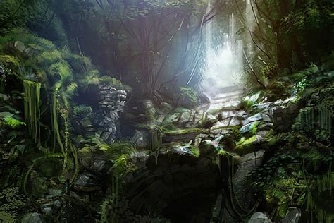 Jungle Ruins by axl99 on DeviantArt