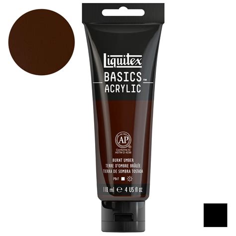 Farba Akrylowa Liquitex Basics Acrylic Ml Burnt Umber Storm