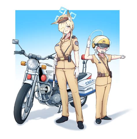 Kanna And Valkyrie Police Academy Student Blue Archive Drawn By