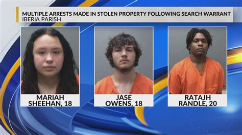 Multiple arrests made in Iberia Parish vehicle theft ring