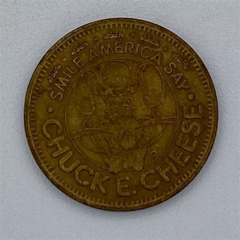 Chuck E Cheese Smile America Say In Pizza We Trust Token