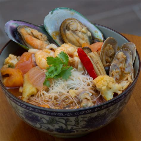 Seafood Tom Yam Mee Hoon Soup Expressoul