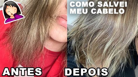 COMO SALVEI MEU CABELO APÓS AS LUZES YouTube