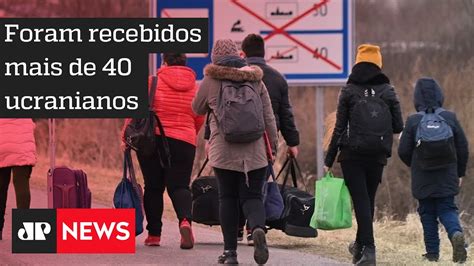 Grupo De Refugiados Ucranianos Chegam Ao Brasil Youtube