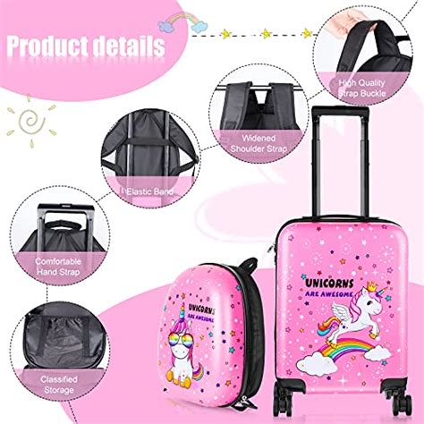 Unicorns Are Awesome Suitcases Luggage Case And Backpack Set For K