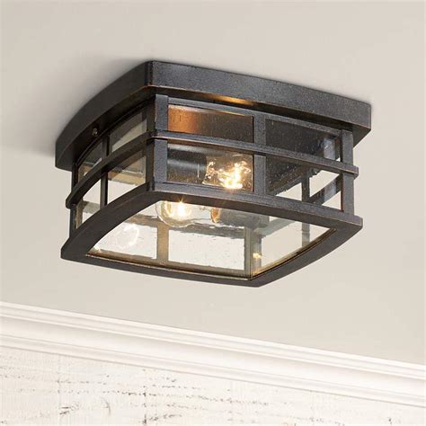 Flush Mount Outdoor Ceiling Light Fixtures Allen Roth Castine 10 88