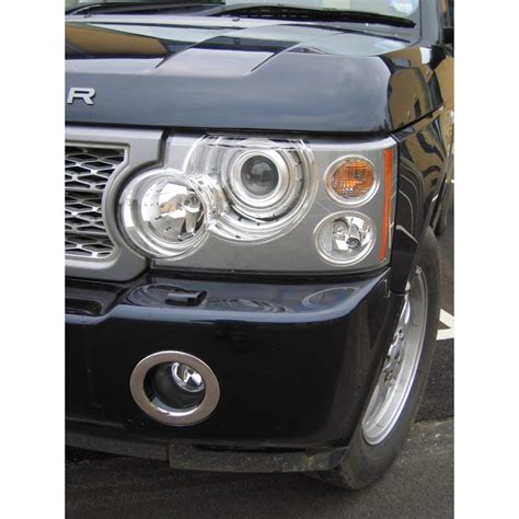 Range Rover L322 05 09 Chrome Fog Light Bezels Pair