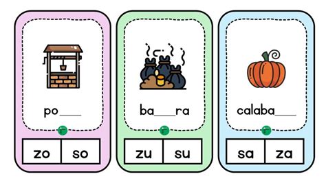 Dislexia Llavero Para Trabajar Las S Labas Con S C Z