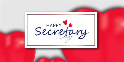 Premium Vector Happy Secretary Day 24 April 2019 Hand Drawn Text