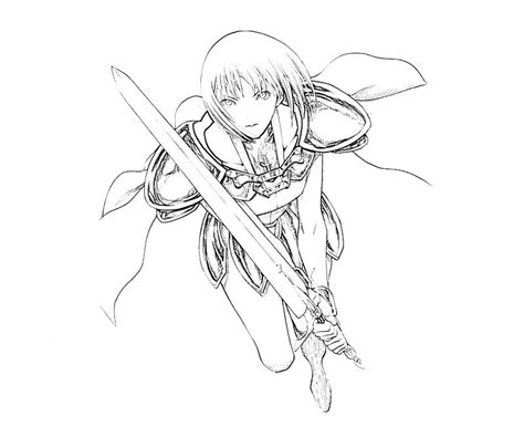 Claymore Clare Sword How Coloring