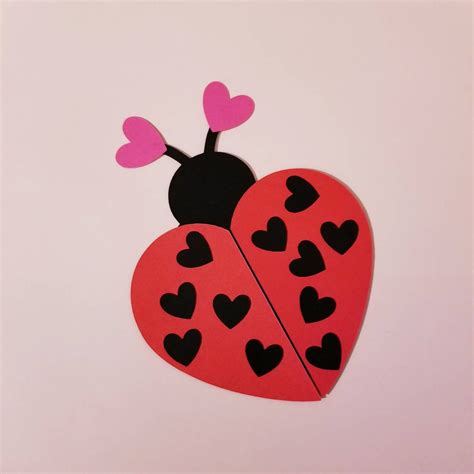 Valentine Heart Shaped Ladybug Craft Kit Bulletin Boards Etsy