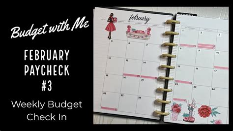 February Paycheck Check In Paycheck To Paycheck Budget Weekly