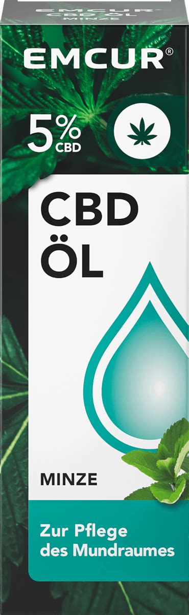 EMCUR CBD Mundpflegeöl 5 Minze 5 ml dauerhaft günstig online kaufen