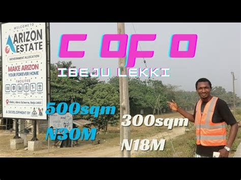 Land For Sale In Ibeju Lekki Arizon Estate Off Lekki Epe Express Way