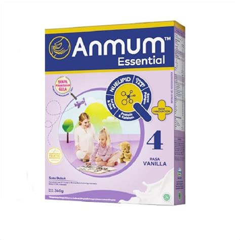 Jual Anmum Essential 4 Rasa Vanilla 340g Susu Bubuk Shopee Indonesia