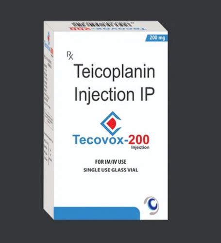 Tecovox 200 Teicoplanin 200mg For Injection Ip At Best Price In