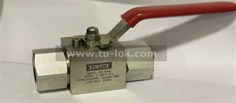 10000 Psi Ball Valve 700 Bar Stainless Steel High Pressure 3 Way Valves