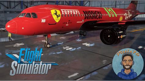 Flight Simulator 20 Voliamo In Ferrari A320 Logitech Extreme 3d Pro Gameplay Ita Youtube